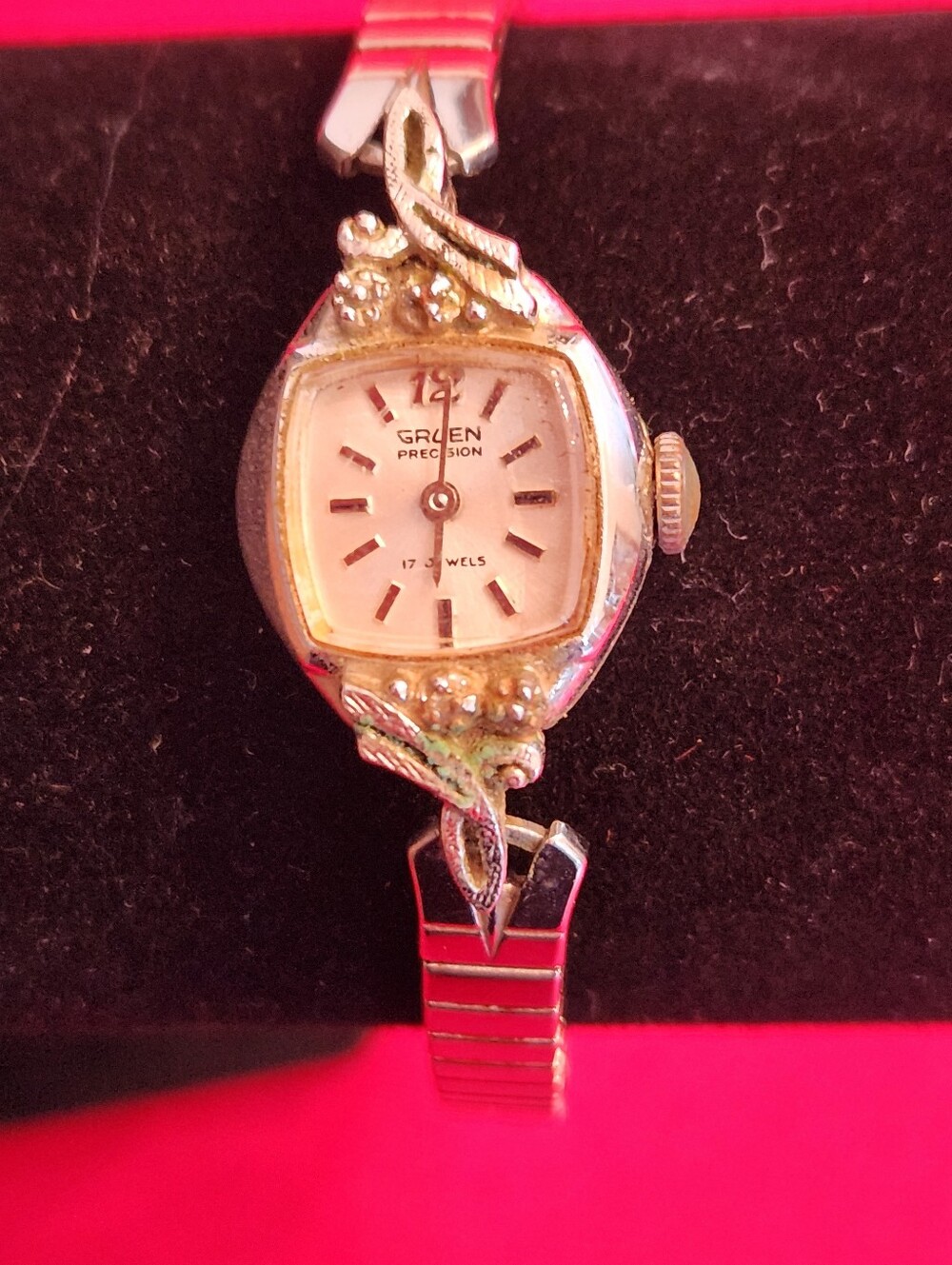 Vintage Gruen Precision Ladies Cocktail Watch - 17 Jewels Swiss Mechanical